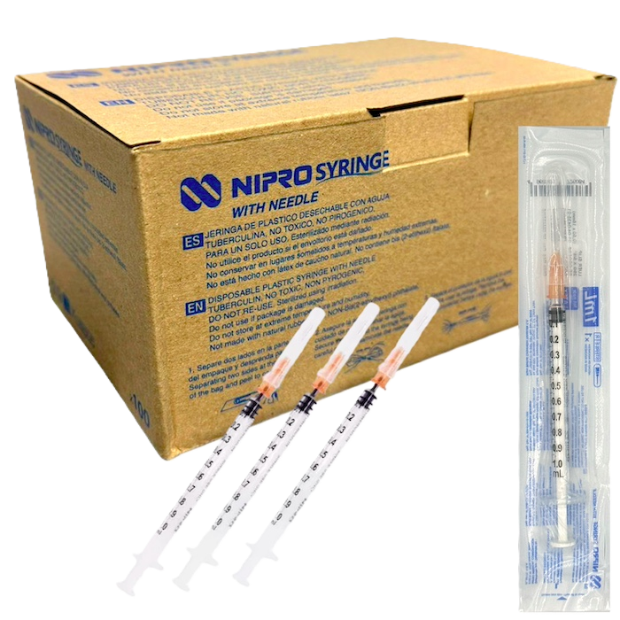 JERINGA DE 1 ML TUBERCULINA X 100 UND